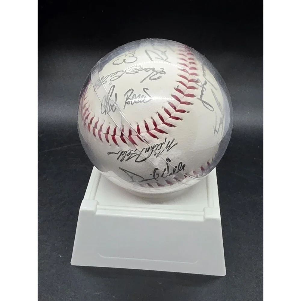 1992 FACSIMILE SIGNED SEATTLE MARINERS TEAM SIGNED BASEBALL KEN GRIFFEY JR NIB